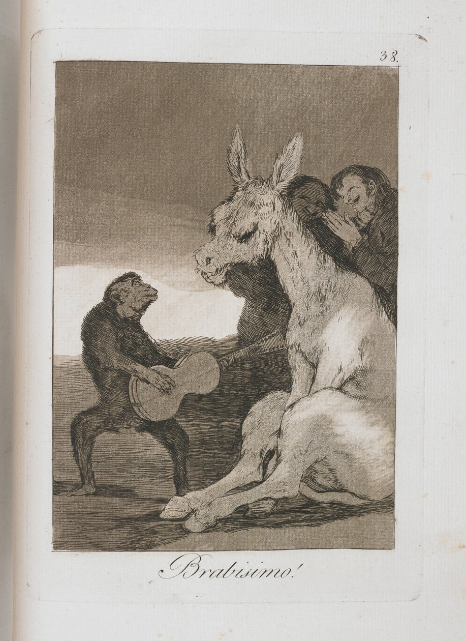 लॉस कैप्रिचोस से प्लेट, 1797-1798 द्वारा फ़्रांसिस्को डी गोया