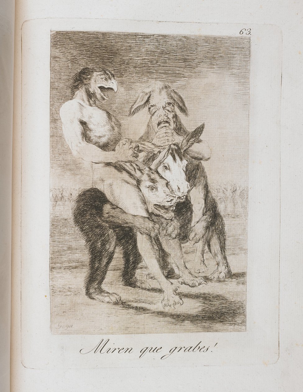 लॉस कैप्रिचोस से प्लेट, 1797-1798 द्वारा फ़्रांसिस्को डी गोया