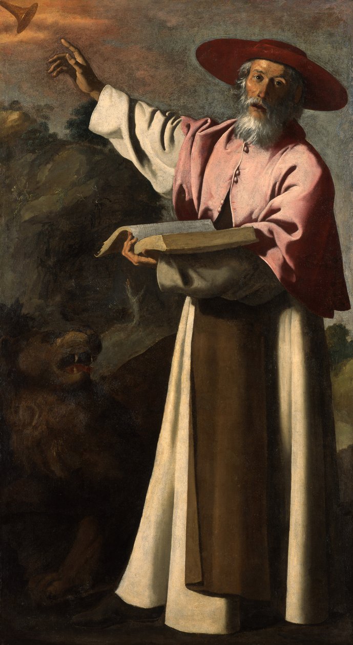 सेंट जेरोम, c.1640-45 द्वारा फ्रांसिस्को डी ज़बरन