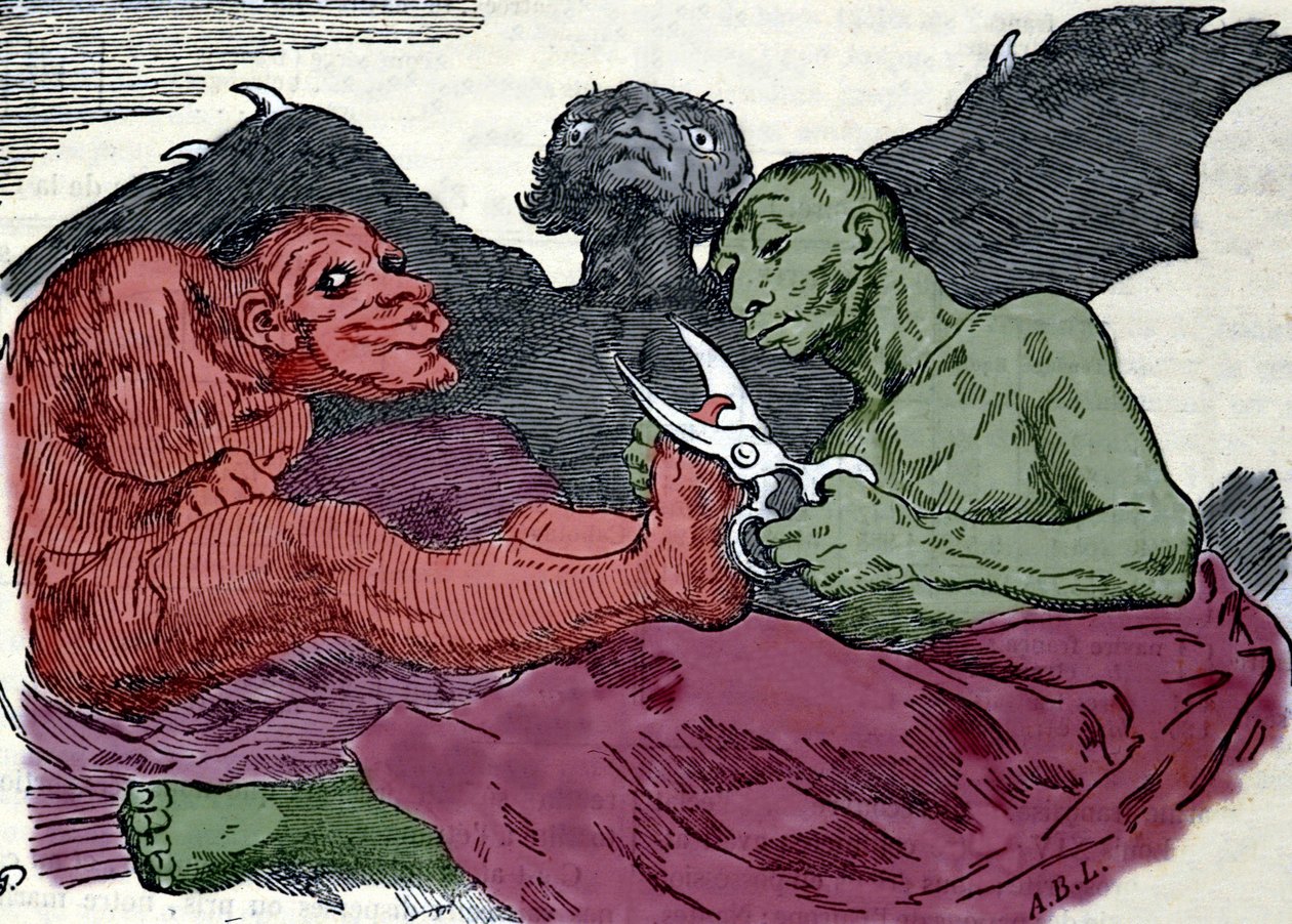 वे अपना शौचालय बनाते हैं: फ्रांसिस्को गोया वाई ल्यूसिएंट्स (1746-1826) द्वारा उत्कीर्णन 1820 के आसपास बनाया गया था। द्वारा फ्रांसिस्को (बाद) गोया वाई लुइनेस