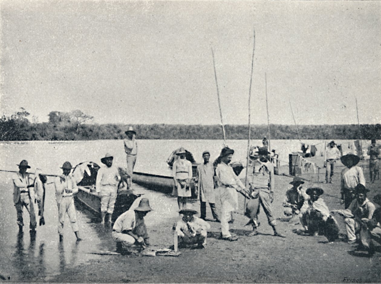 1895 में रियो ग्रांडे में मछली पकड़ना द्वारा फ्रांसिस्को हेंसलर