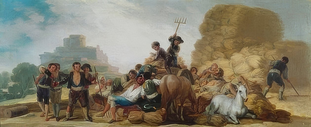 ला एरा ओ एल वेरानो (थ्रेसिंग फ्लोर या समर)। 1786 द्वारा फ़्रांसिस्को डी गोया