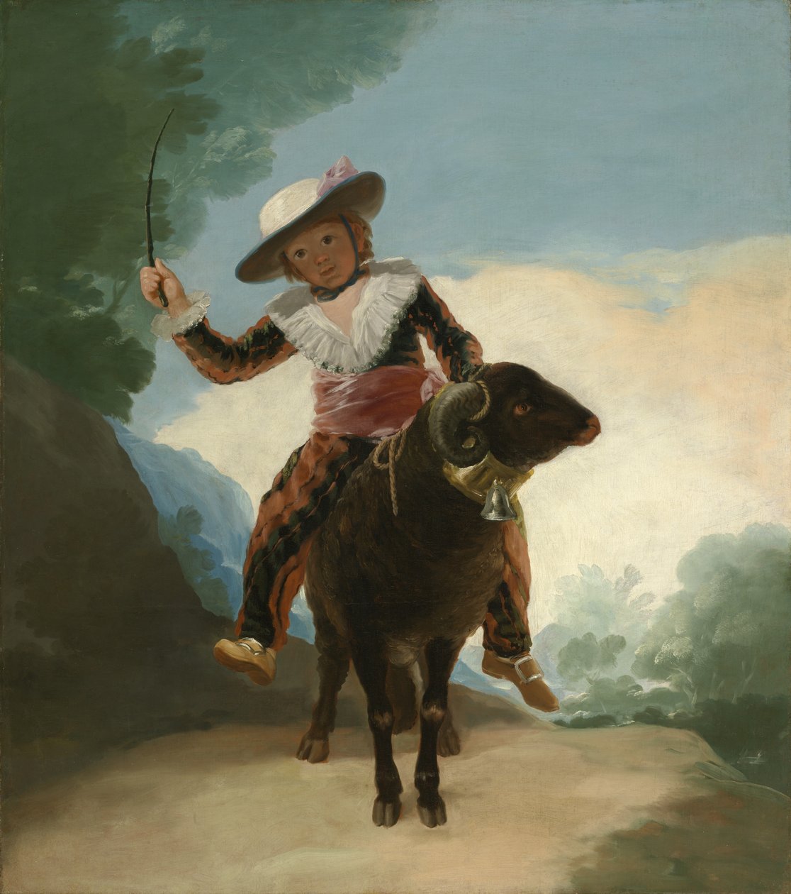 बॉय ऑन ए राम, 1786-87 द्वारा फ़्रांसिस्को डी गोया