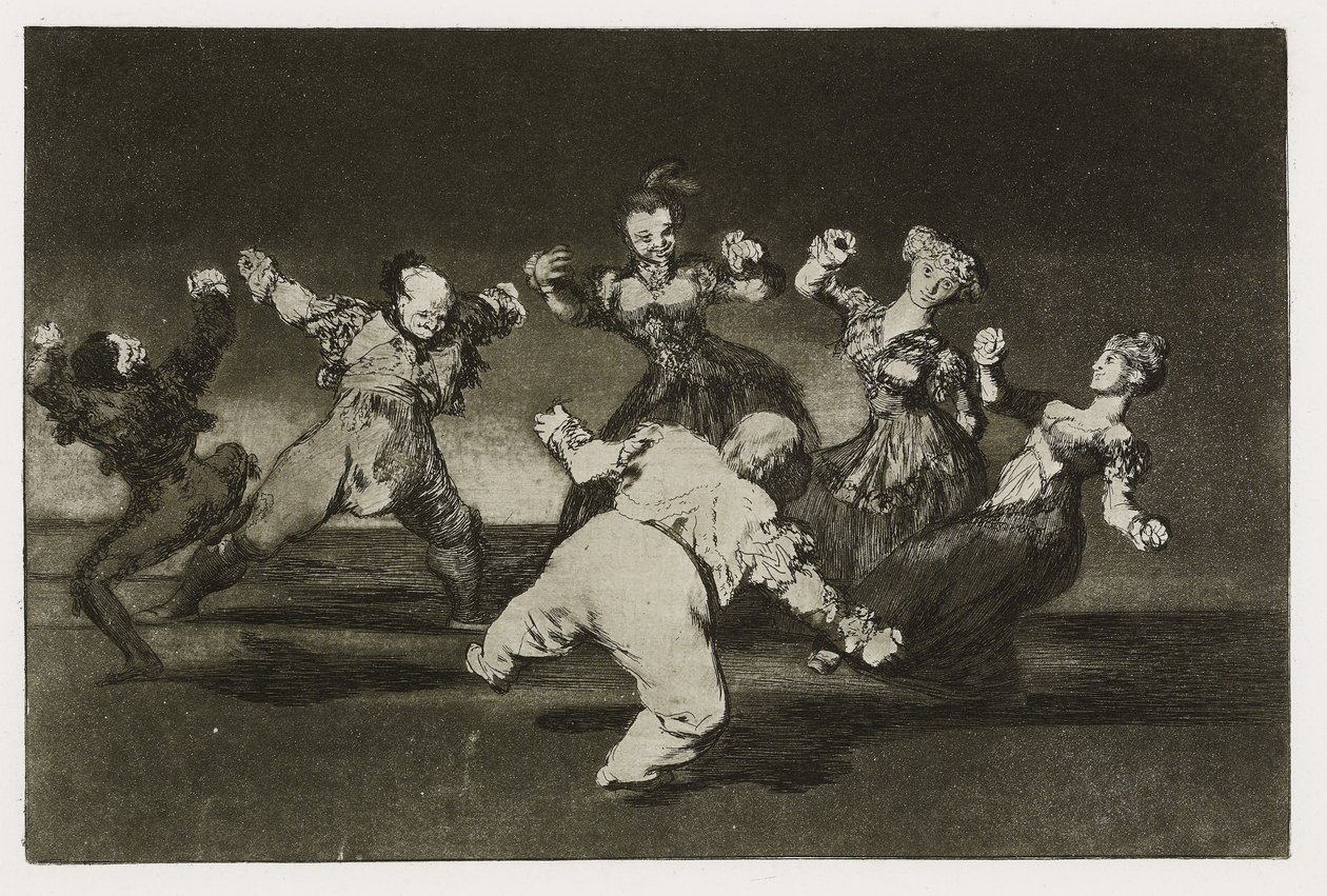 मीरा फ़ॉली (एस्परेट एसेप्रे), प्लेट 12 "लॉस प्रोवेरबियोस" से, c.1819-24 (नक़्क़ाशी, एक्वाटिंट, लाविस, बर्नर, ड्राय पॉइंट और बरिन) द्वारा फ़्रांसिस्को डी गोया