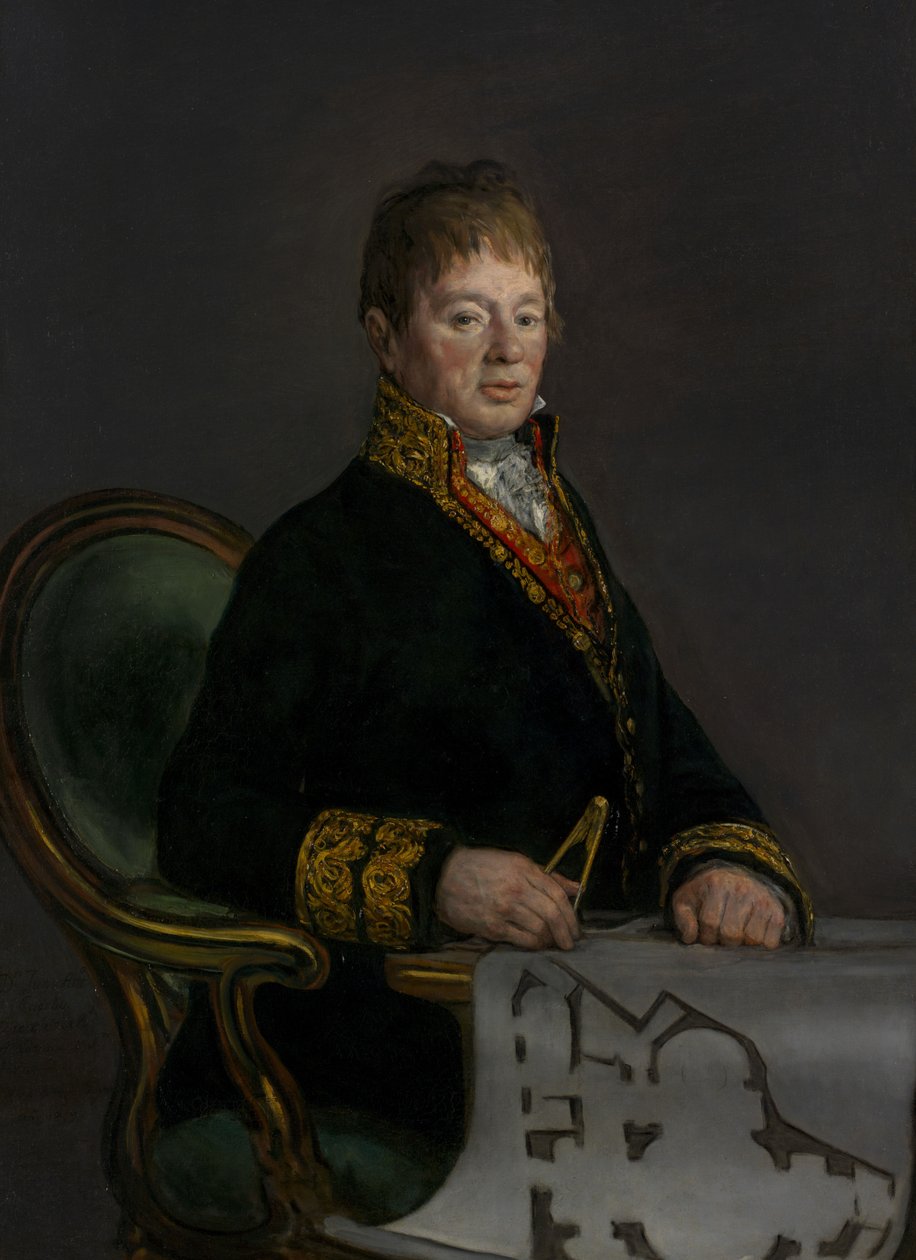 डॉन जुआन एंटोनियो क्यूवेरो का पोर्ट्रेट, 1819 द्वारा फ़्रांसिस्को डी गोया