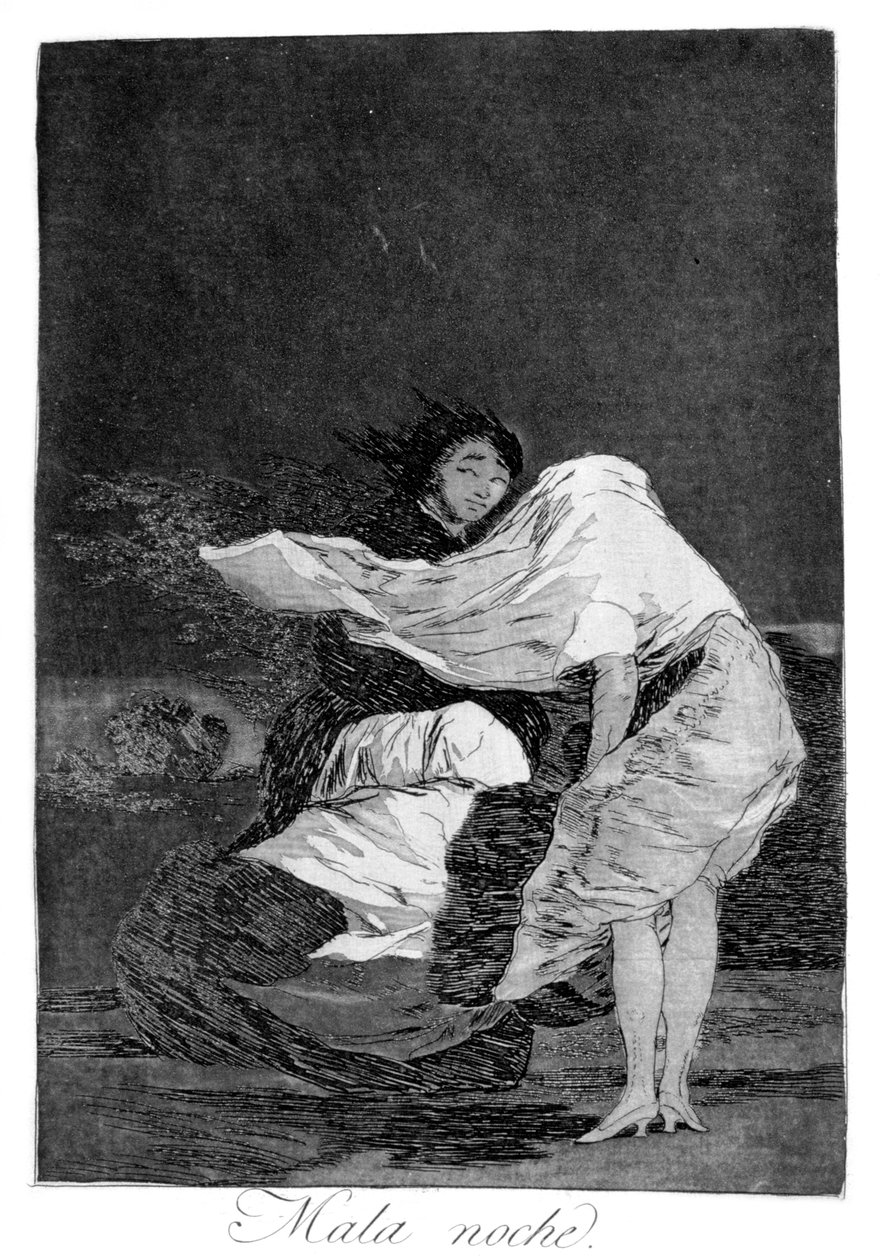 एक बुरी रात, 1799 द्वारा फ़्रांसिस्को डी गोया