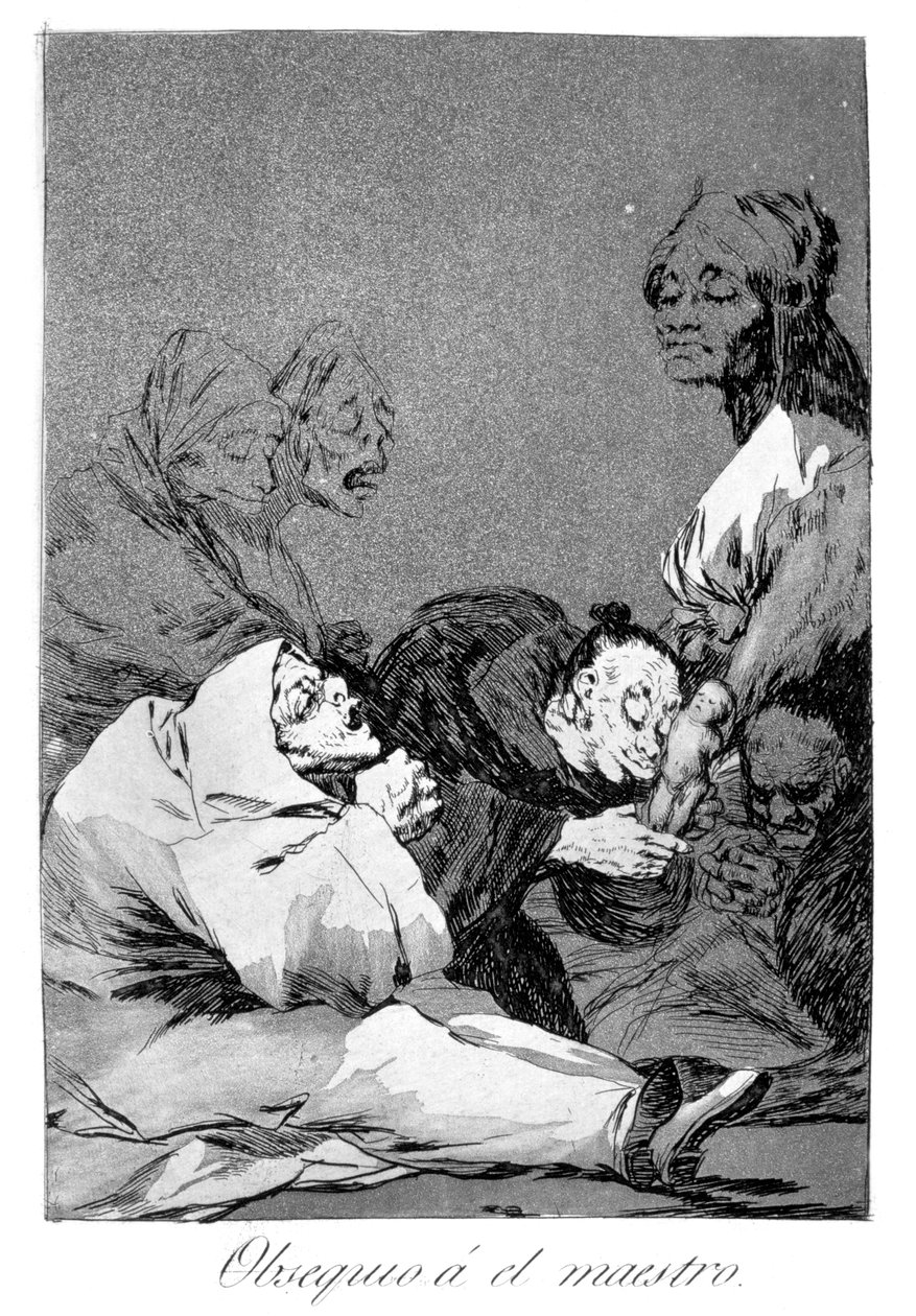 गुरु के लिए एक उपहार, 1799 द्वारा फ़्रांसिस्को डी गोया