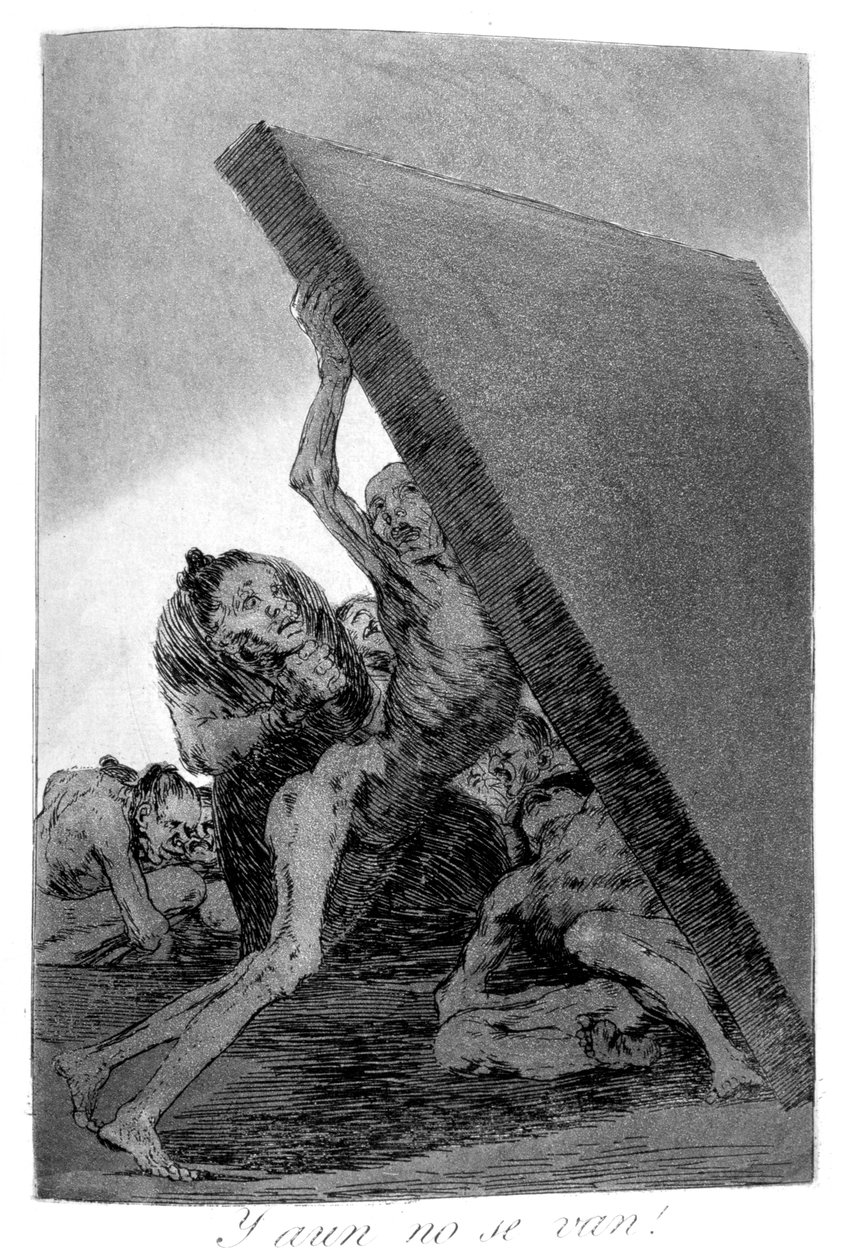 और फिर भी वे नहीं जाते !, 1799 द्वारा फ़्रांसिस्को डी गोया