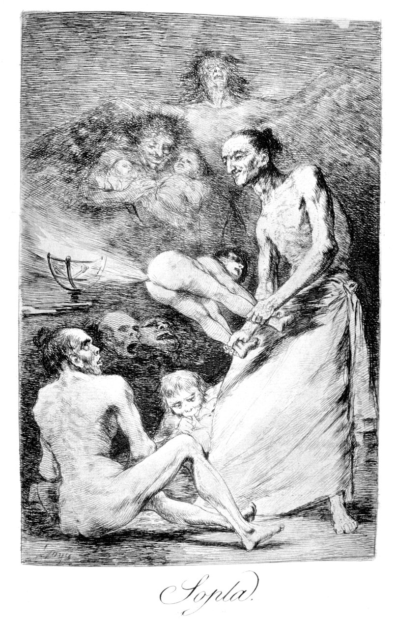 ब्लो, 1799 द्वारा फ़्रांसिस्को डी गोया