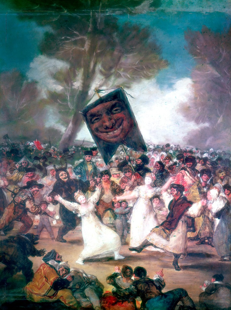 एक गांव में बुल फाइट, 1812-1814 द्वारा फ़्रांसिस्को डी गोया