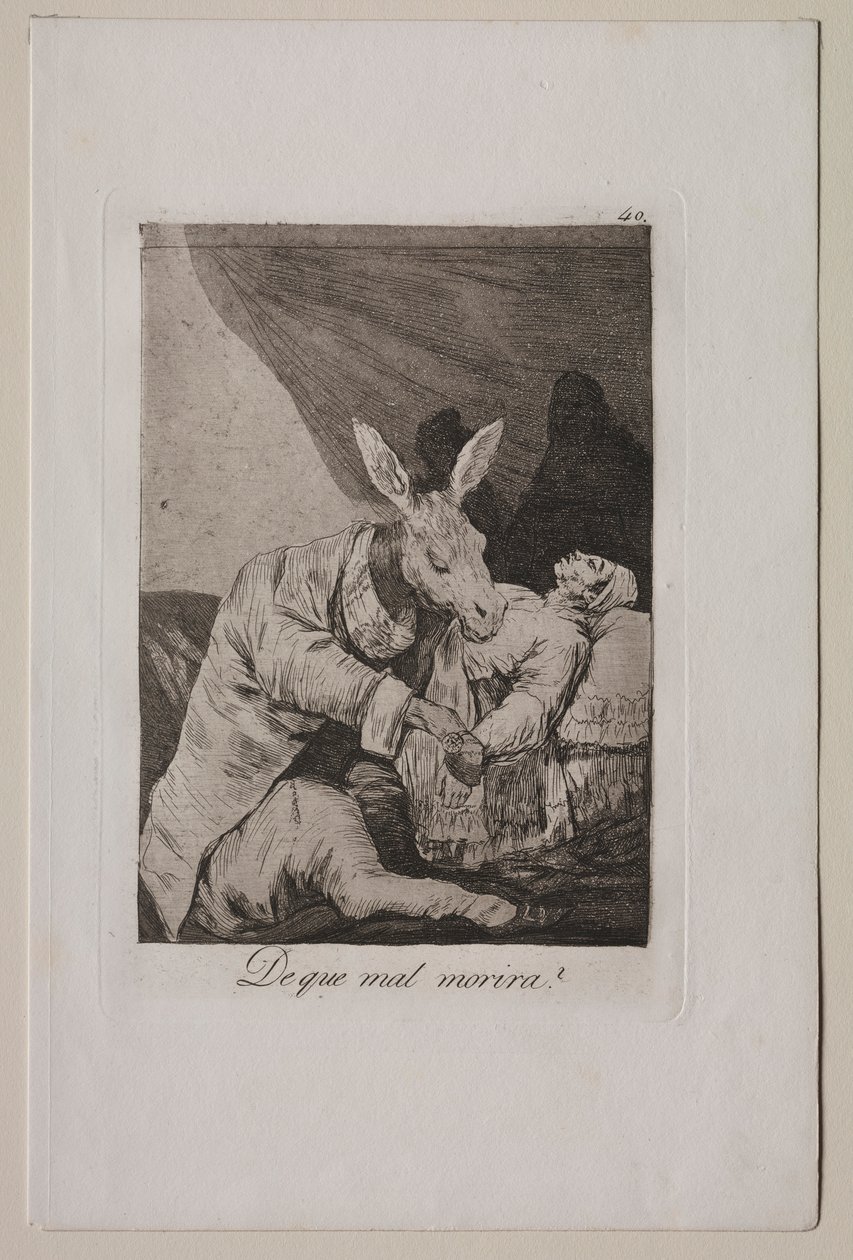 कैप्रिचोस: व्हाट इल विल विल हे, सी। 1798। द्वारा फ़्रांसिस्को डी गोया