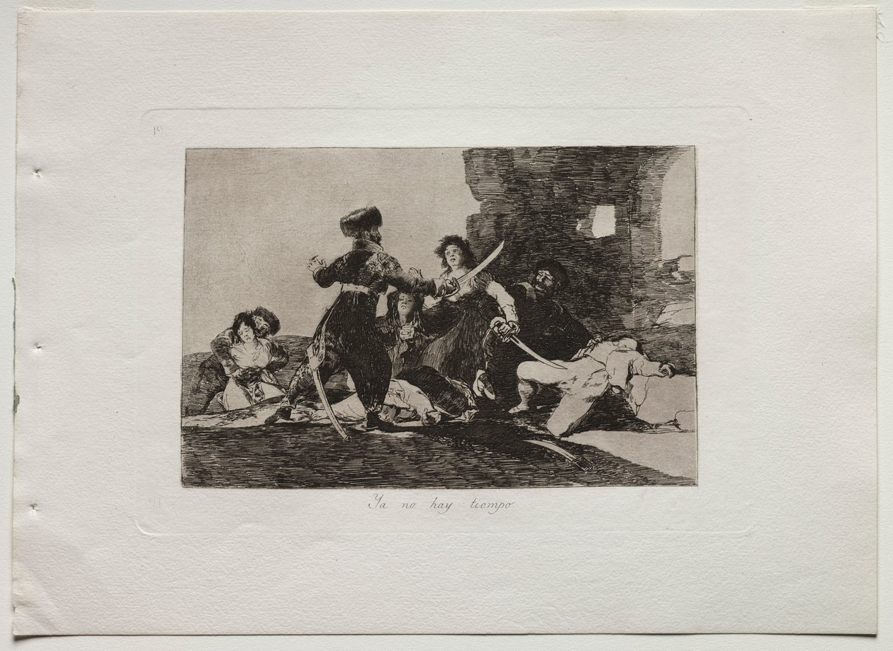 युद्ध की आपदाएँ: अब समय नहीं है, 1810-20। द्वारा फ़्रांसिस्को डी गोया