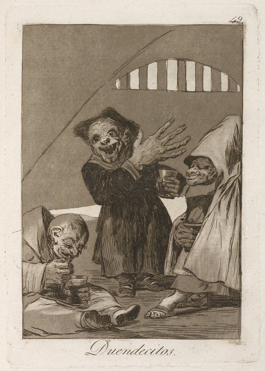 Duendecitos। Hobgoblins। लॉस कैप्रिचोस से, 1797-1798 द्वारा फ़्रांसिस्को डी गोया