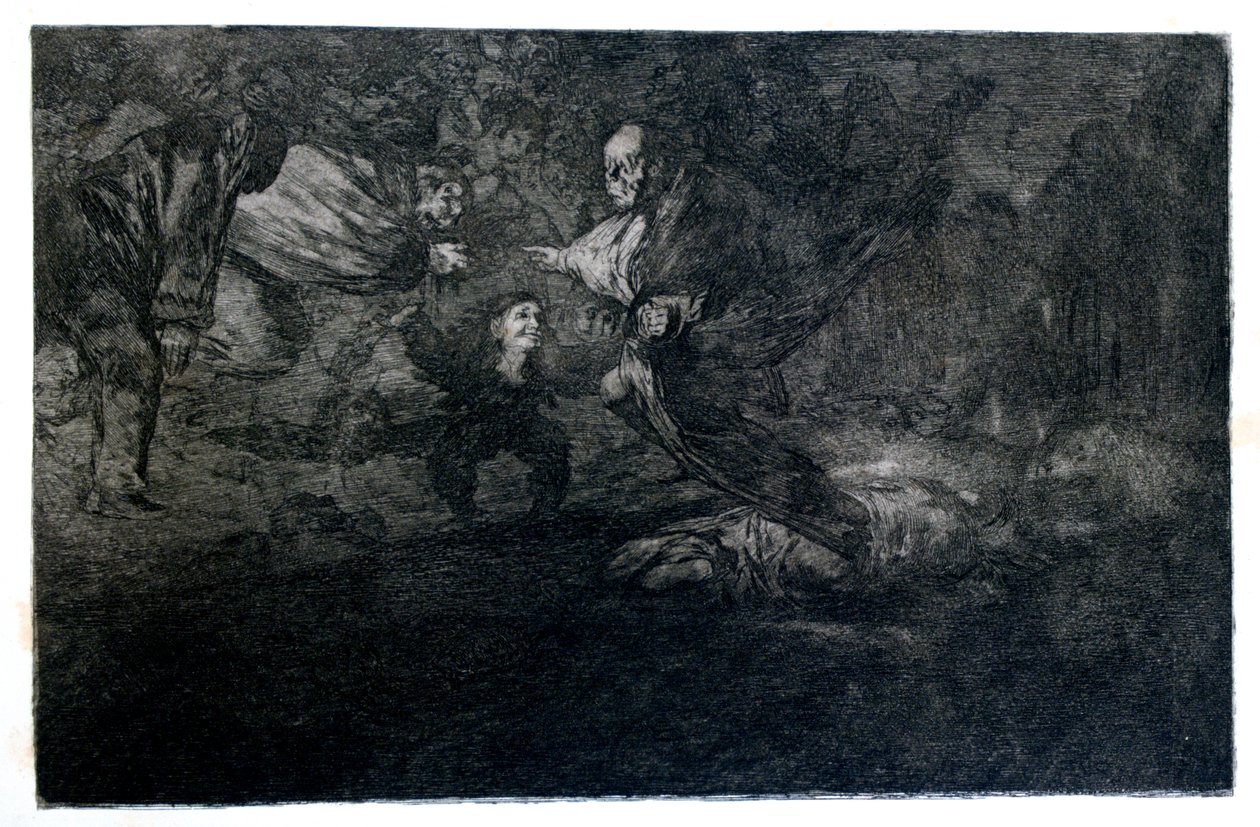 फन्नेरील रिडल, 1819-1823 द्वारा फ़्रांसिस्को डी गोया