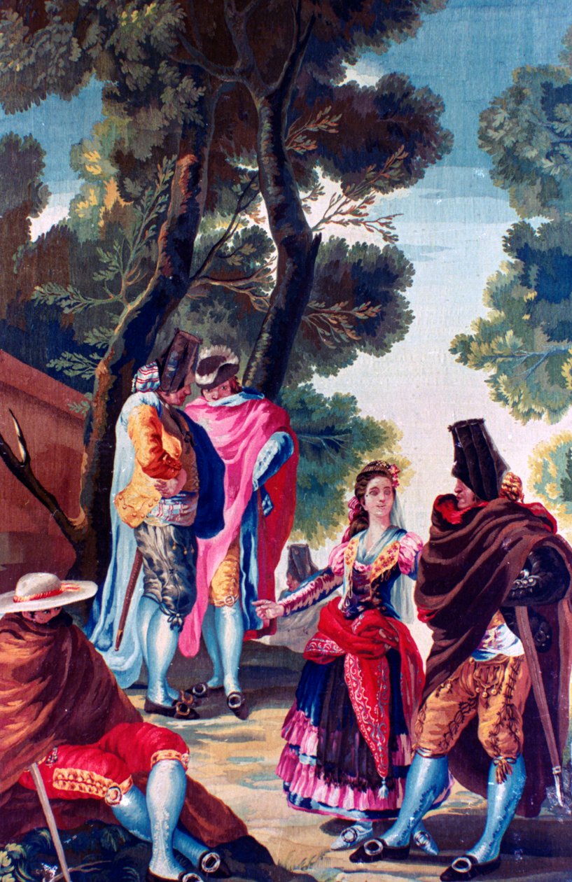 छिपे हुए चेहरे वाले पुरुष, c1760-1820 द्वारा फ़्रांसिस्को डी गोया