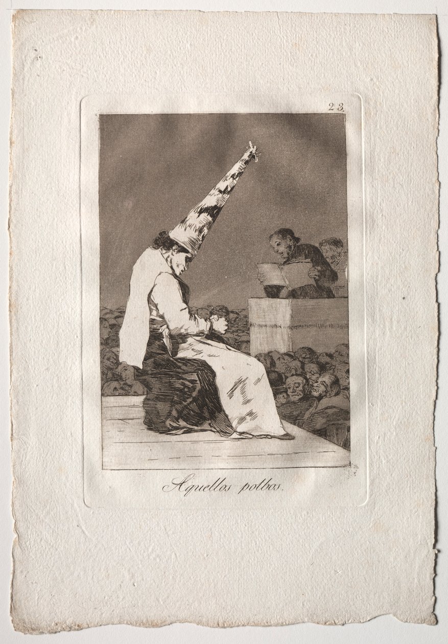 अस्सी व्हिम्स: वो पोलबोस, 1793-1798। द्वारा फ़्रांसिस्को डी गोया
