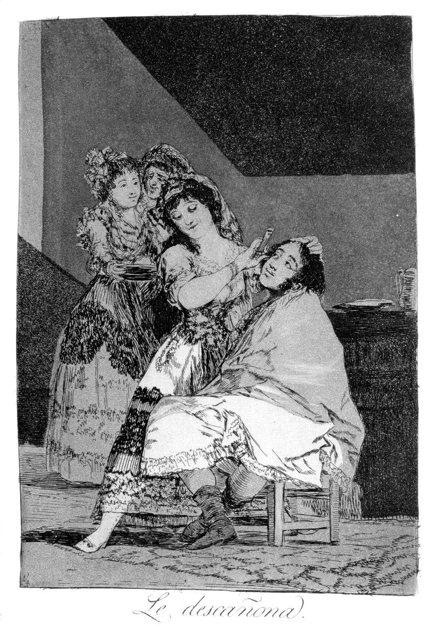 उसने उसे उड़ा दिया, 1799 द्वारा फ़्रांसिस्को डी गोया
