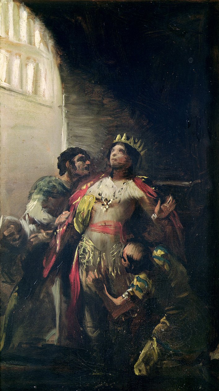 जेल में सेंट हेर्मेंगिल्ड (d.585), c.1799 द्वारा फ़्रांसिस्को डी गोया