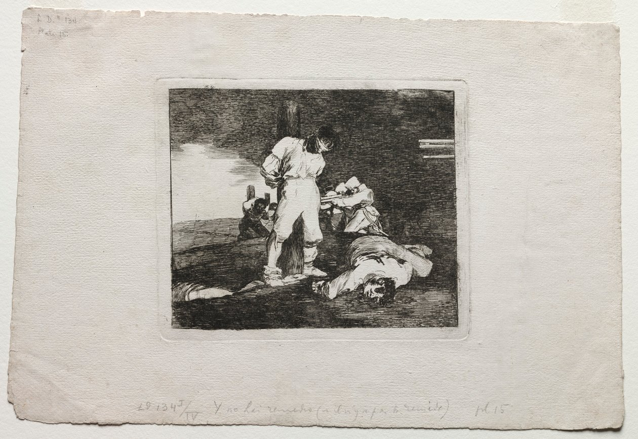 द डिजास्टर्स ऑफ वॉर: एंड थेरेस नो हेल्प फॉर इट, 1810-1820। द्वारा फ़्रांसिस्को डी गोया
