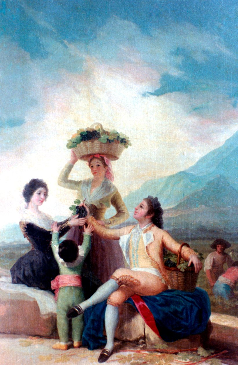 द ग्रेप हार्वेस्ट, 1786-1787 द्वारा फ़्रांसिस्को डी गोया