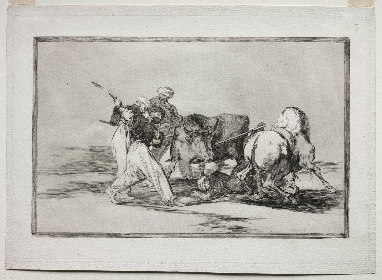 Moors स्पेन में बसे, कुरान के अंधविश्वास को देखते हुए, इस कला को अपनाया ..., 1815-1816 द्वारा फ़्रांसिस्को डी गोया