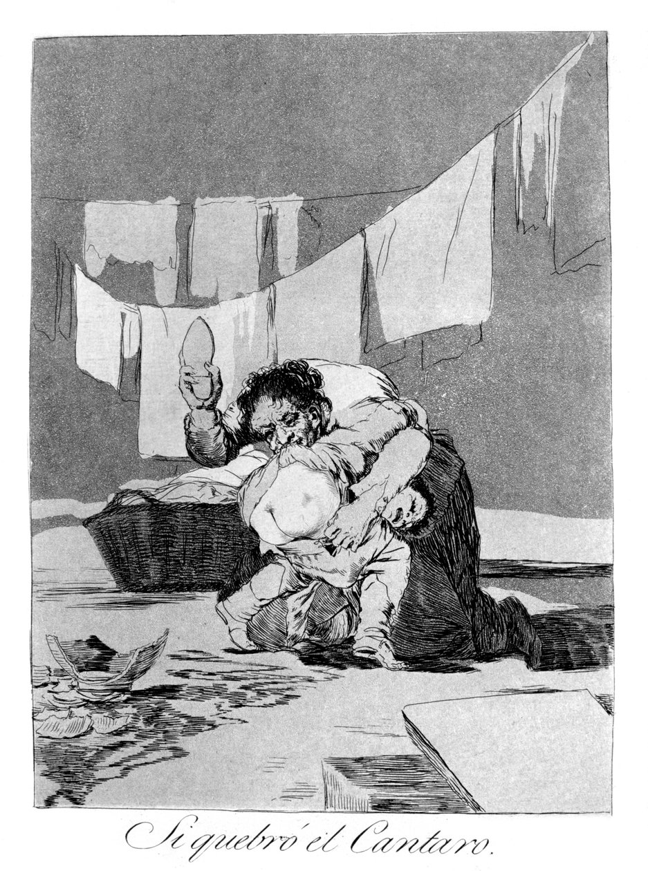 हाँ, उसने बर्तन को तोड़ दिया, 1799 द्वारा फ़्रांसिस्को डी गोया