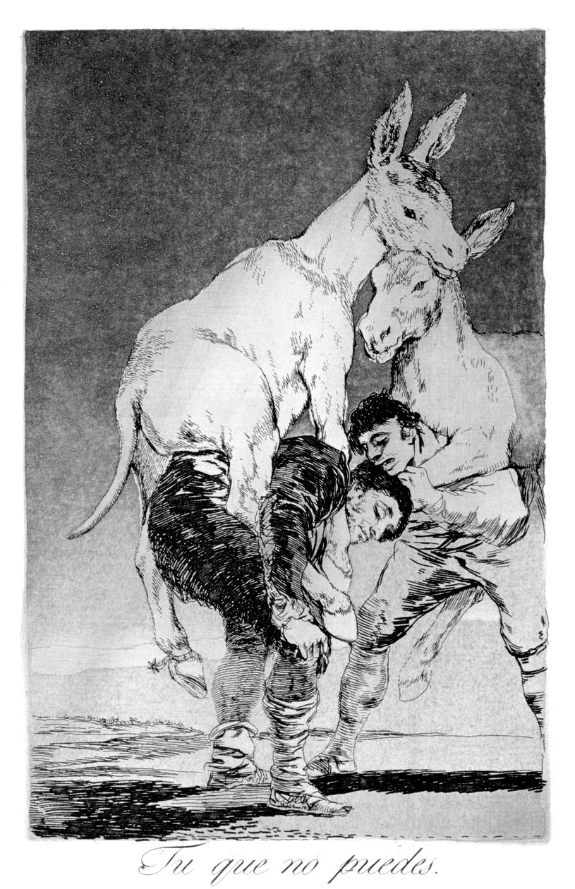 आप जो नहीं कर सकते हैं, 1799 द्वारा फ़्रांसिस्को डी गोया