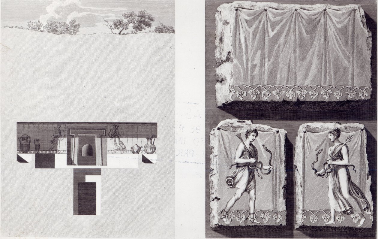 Etruscan Tombs, सी। 1780 द्वारा फ्रांसिस्ज़ेक स्मगल्विक