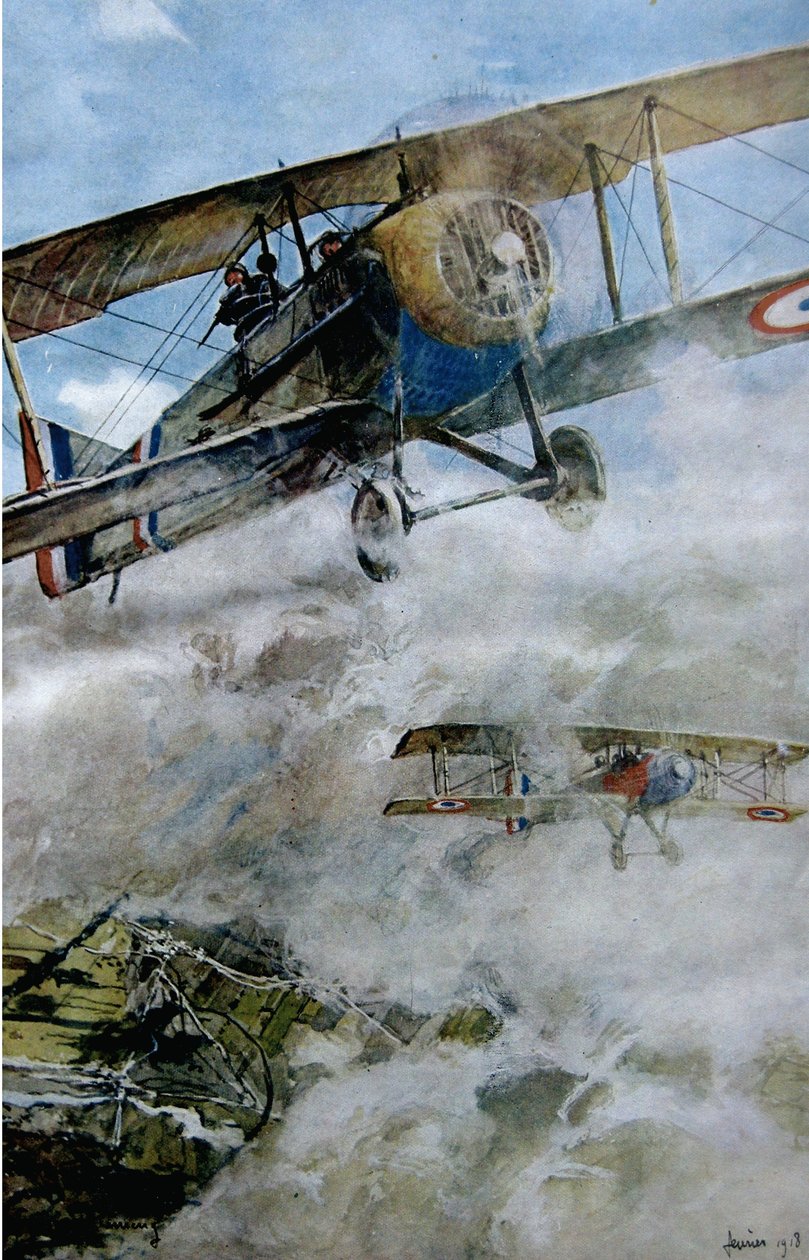 स्पैड्स पैट्रोलिंग, 1918 द्वारा फ़्राँस्वा फ्लेमेंग