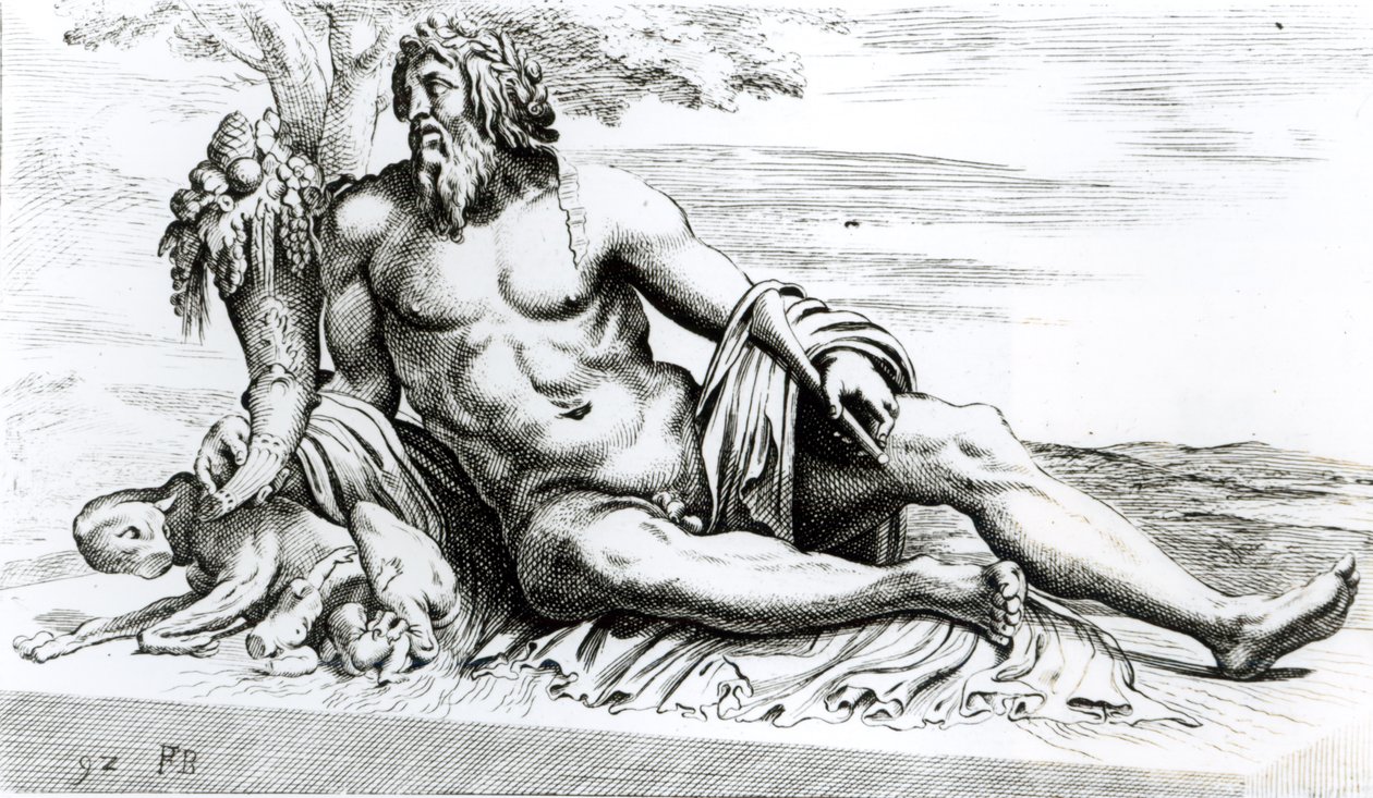नदी तिबर, c.1653 द्वारा फ्रेंकोइस पेरियर