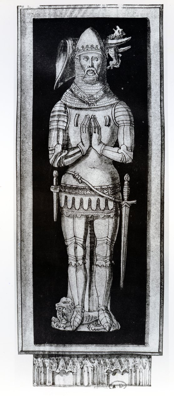 जीन वी का मकबरा, ड्यूक ऑफ ब्रिटनी, c.1700 द्वारा फ्रेंकोइस रोजर डी गेनगिएरेस