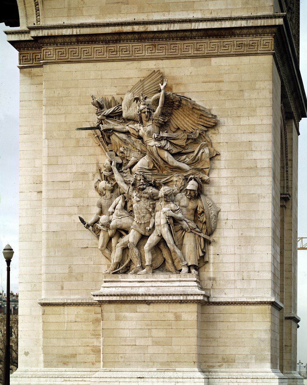 La Marseillaise, आर्क डी ट्रायम्फ के पूर्वी चेहरे से विस्तार, 1832-35 द्वारा फ्रेंकोइस रूड