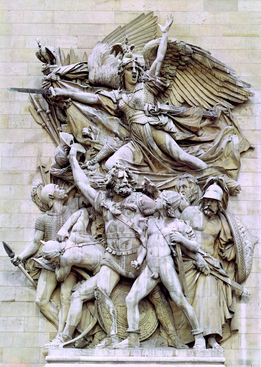 La Marseillaise, आर्क डी ट्रायम्फ के पूर्वी चेहरे से विस्तार, 1832-35 द्वारा फ्रेंकोइस रूड