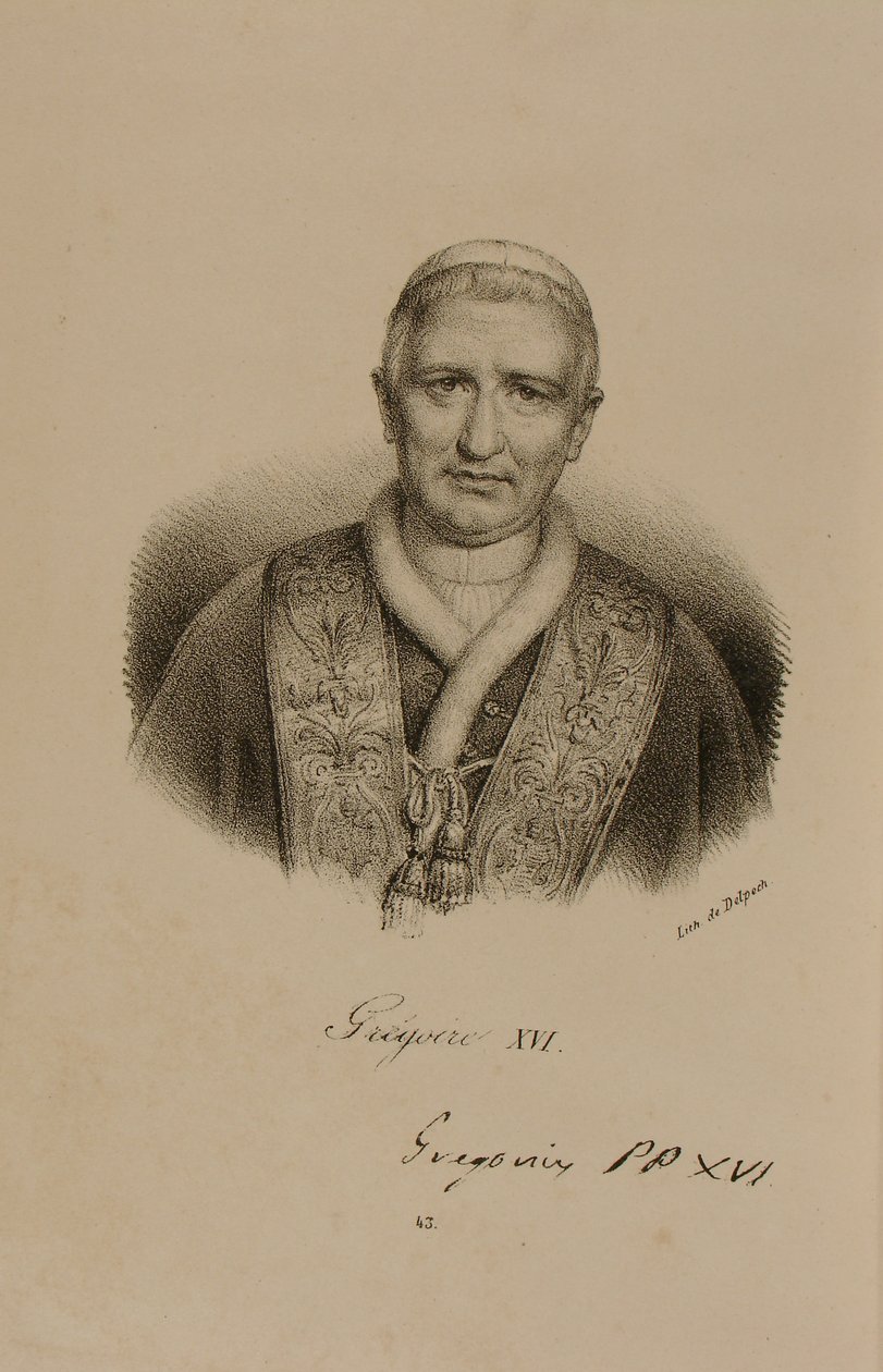 पोप ग्रेगरी XVI (1761-1846) द्वारा फ्रेंकोइस सेराफिन डेलपेच