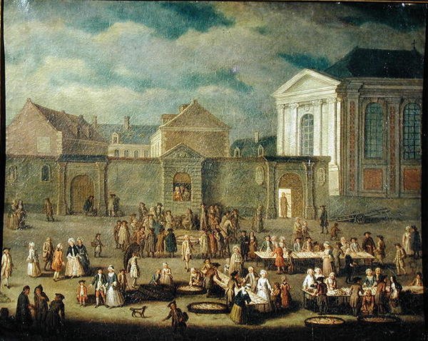 कंबराई, 1778 में मछली बाजार द्वारा फ्रेंकोइस ऑबर्ट