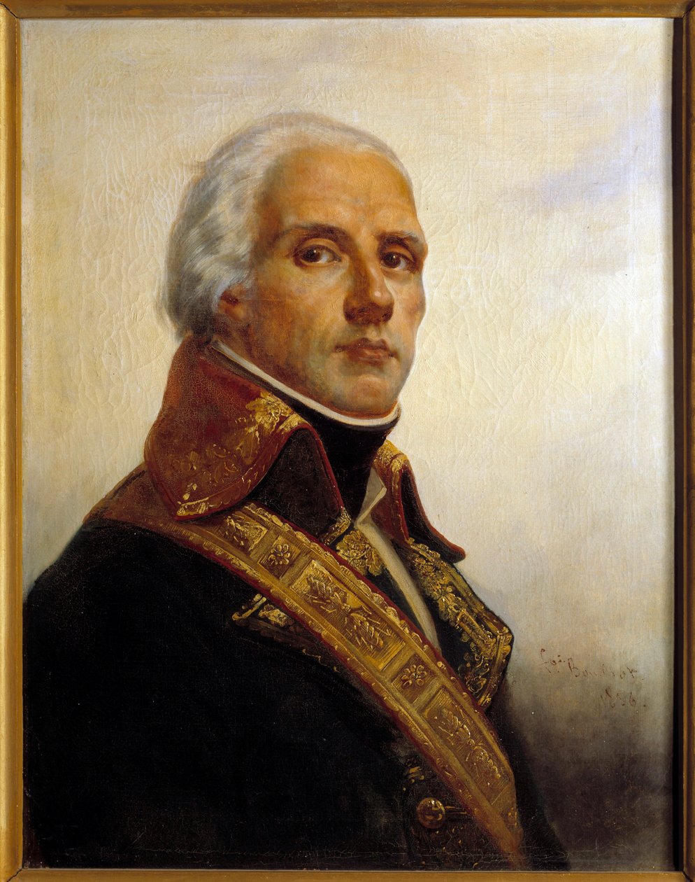 जोसेफ क्रिस्टोफ़ कोक्विले डुगोमियर (1736-1794) का पोर्ट्रेट फ्रेंकोइस बुचोट द्वारा पेंटिंग (1800-1842) 1836 सन। 0,72 x 0,55 वर्ग मीटर द्वारा फ्रेंकोइस बाउचोट