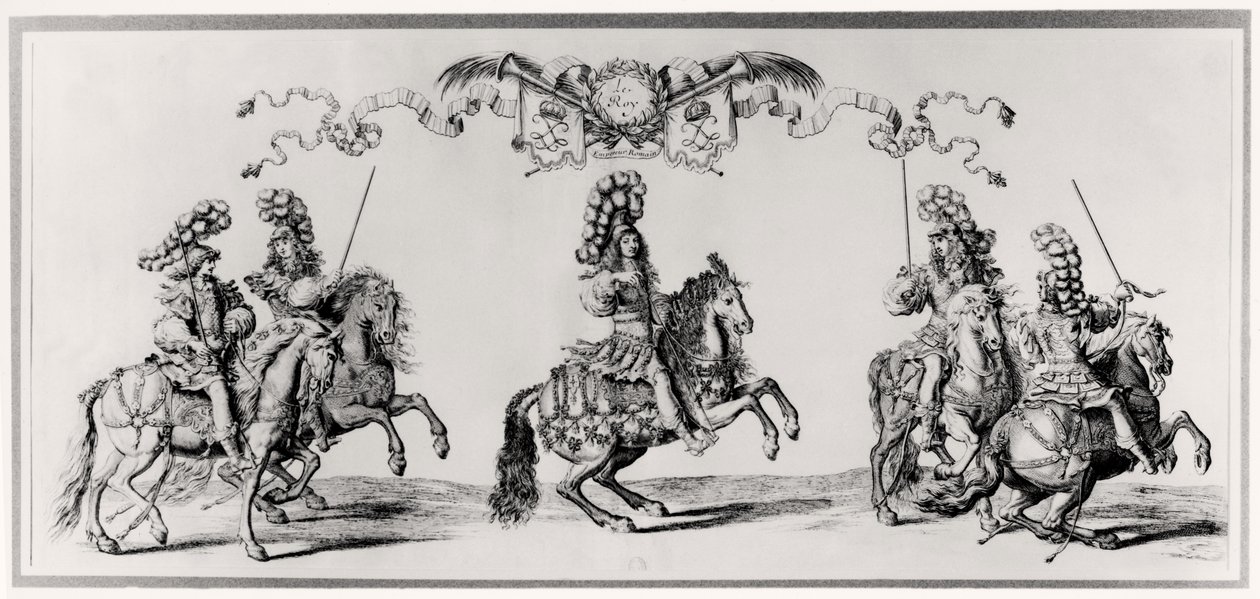 लुई XIV के लिए कैरोसेल (1639-1715) c.1662 द्वारा फ्रेंकोइस चौवेउ