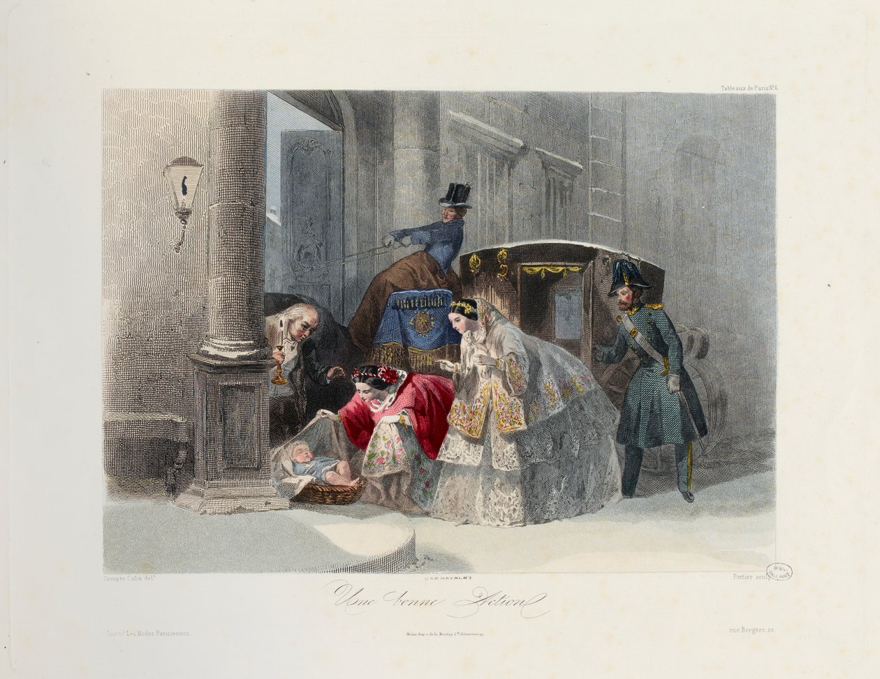 लेस मोड्स पेरिसिएनेस से एक अच्छा काम, c.1860 द्वारा कोम्टे कैलिक्स के बाद फ्रेंकोइस क्लॉडियस