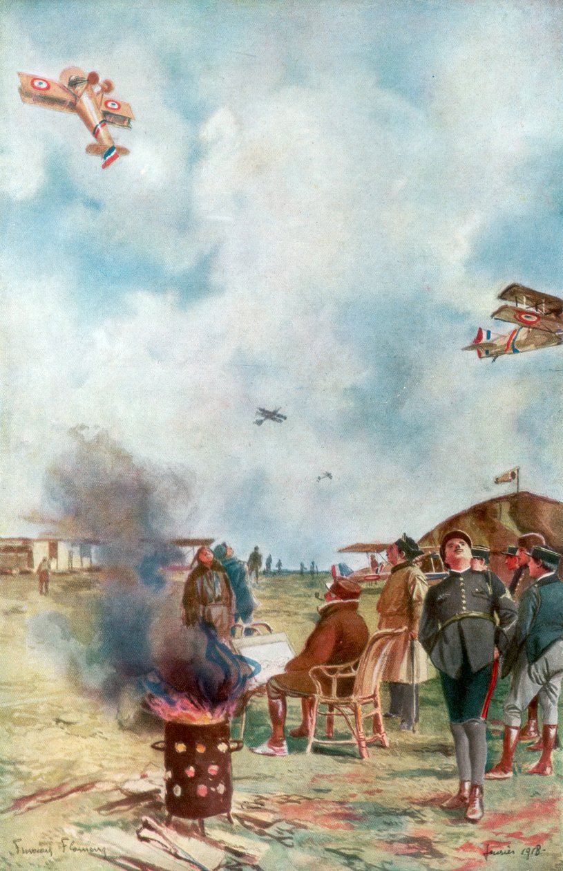 1918, 1926 ग्राउंड के पास एक उलटा द्वारा फ़्राँस्वा फ्लेमेंग