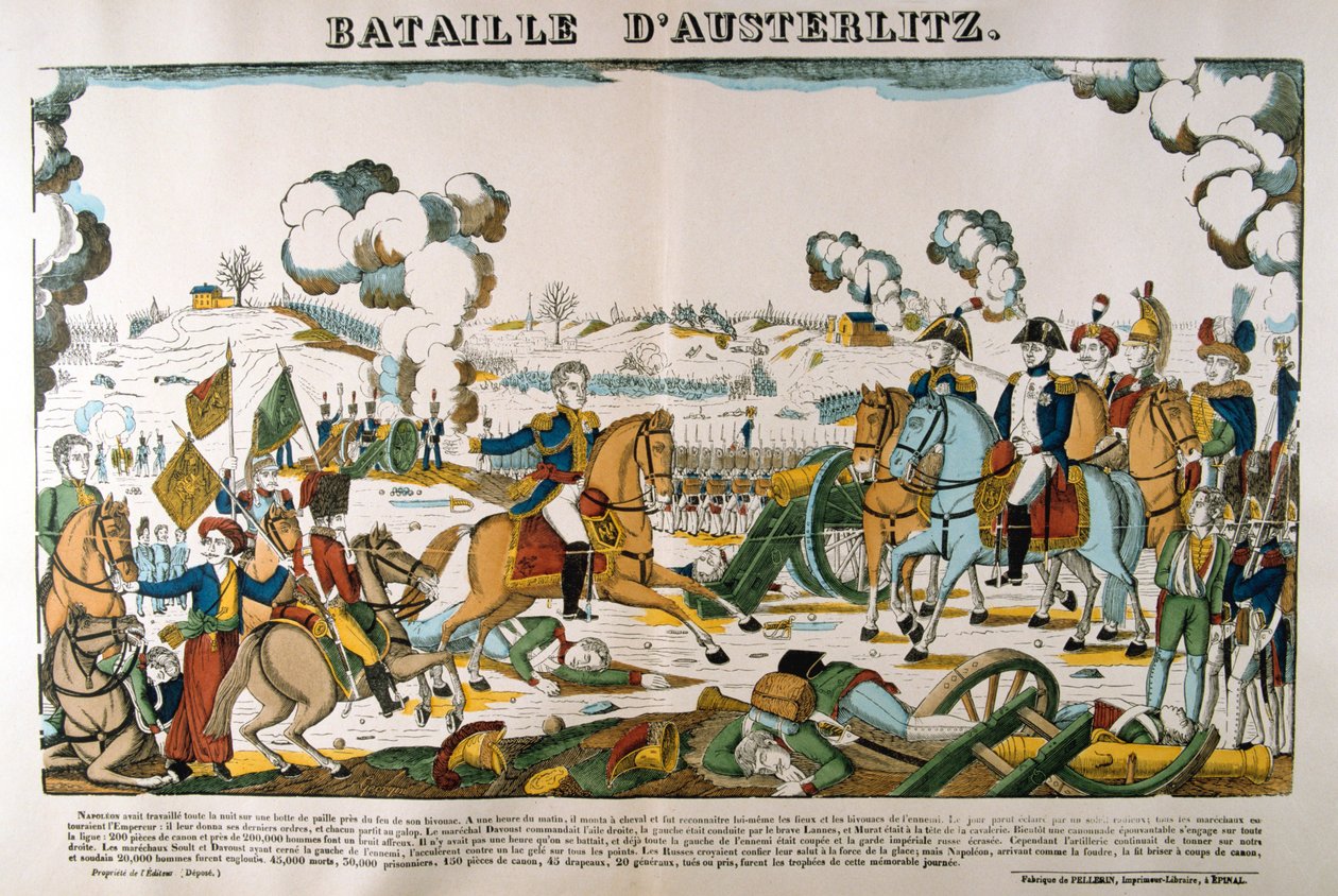 ऑस्ट्रलिट्ज़ की लड़ाई, 2 दिसंबर, 1805, सी 1835 द्वारा फ्रेंकोइस जार्जिन