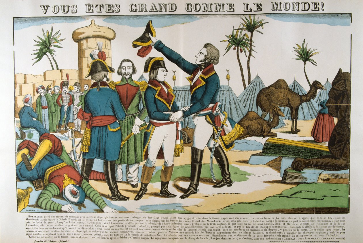 मिस्र के अभियान पर नेपोलियन और जनरल क्लेबर, 1798, c1835 द्वारा फ्रेंकोइस जार्जिन
