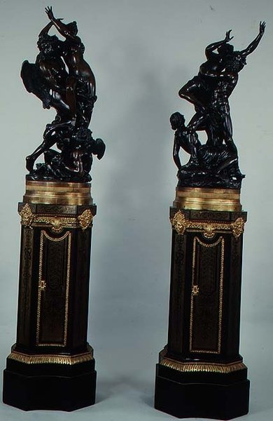 द रेप ऑफ प्रोसेरपाइन, बेस्स एट्रिब्यूट टू बाउल, c.1693-1710 (कांस्य) द्वारा फ़्राँस्वा गिरार्डन