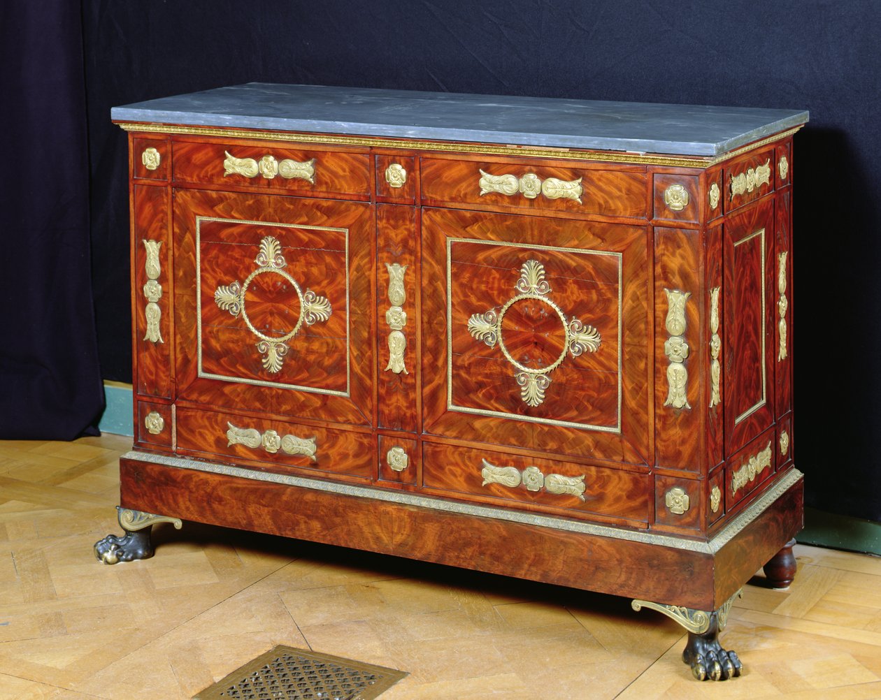 साइडबोर्ड, c.1810 (लकड़ी और संगमरमर) द्वारा फ्रेंकोइस एचजी (attr।) जैकब डेसमल्टर