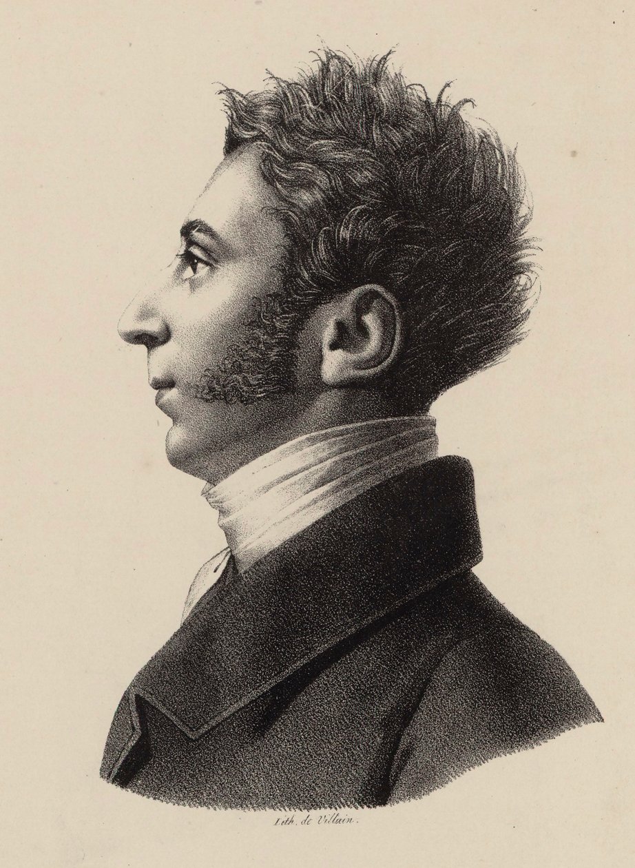 फ्रांज जेवियर वोल्फगैंग मोजार्ट का पोर्ट्रेट 1791-1844, 1820। द्वारा फ्रेंकोइस ले विलेन