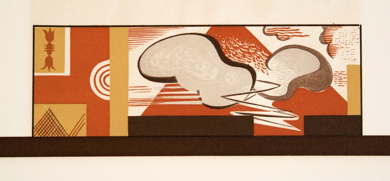एशेकिलस द्वारा पब, प्रोमेथियस से ग्राफिक चित्रण 1941 (स्टेंसिल प्रिंट) द्वारा फ्रेंकोइस लुइस स्मिथ