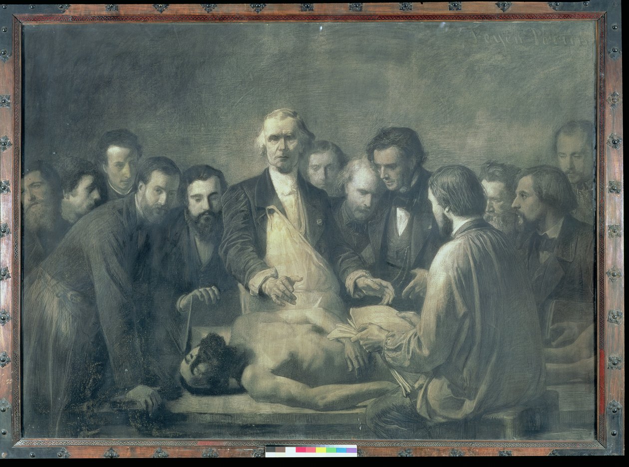 डॉक्टर वेलपो (1795-1867) का एनाटॉमी लेसन (कैनवास पर चारकोल) द्वारा फ्रेंकोइस निकोलस ऑगस्टिन फेयेन पेरिन