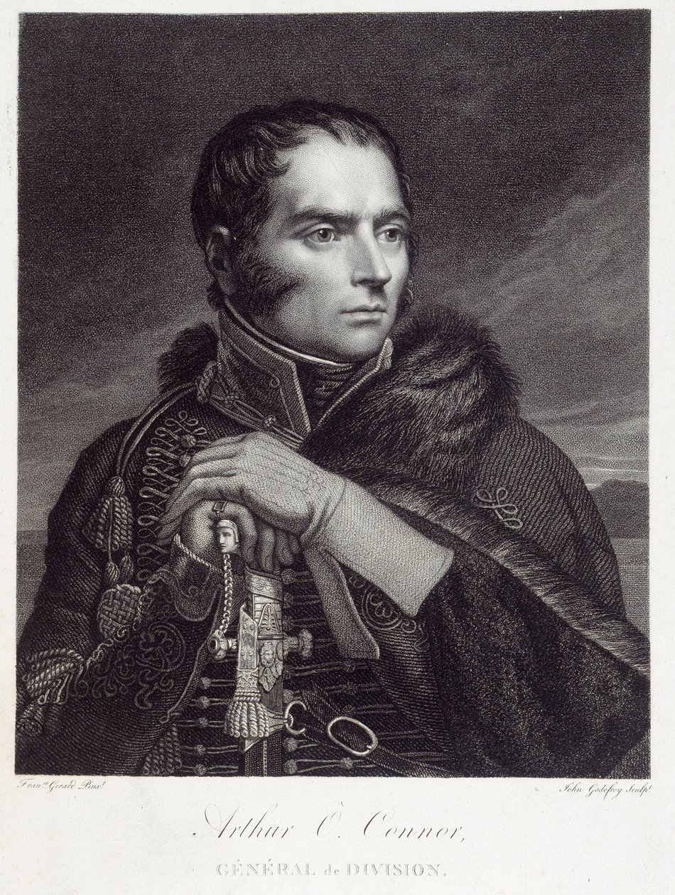 मेजर जनरल आर्थर ओ'कॉनर (1763-1852) का पोर्ट्रेट। फ्रेंकोइस जेरार्ड द्वारा उत्कीर्णन (1770-1837) द्वारा बैरन फ्रांस्वा पास्कल साइमन जेरार्ड