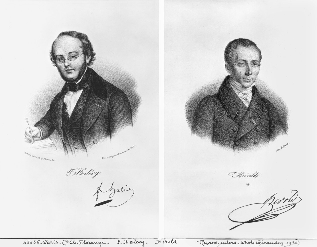 जैक्स फ्रॉमेंटल हेलीवी (1799-1862) और फर्डिनेंड हेरोल्ड (1791-1833) द्वारा फ्रेंकोइस सेराफिन डेलपेच
