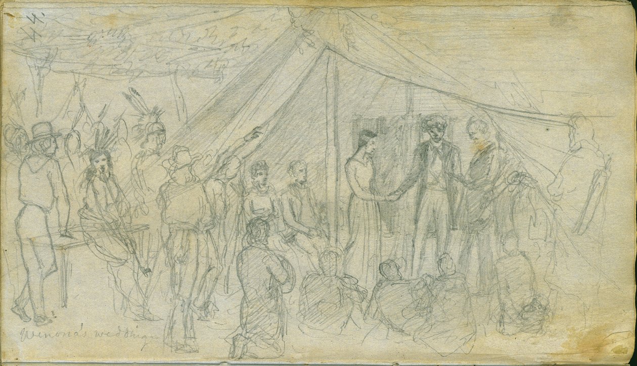 विनोना की शादी, 1851 द्वारा फ्रैंक ब्लैकवेल मेयर