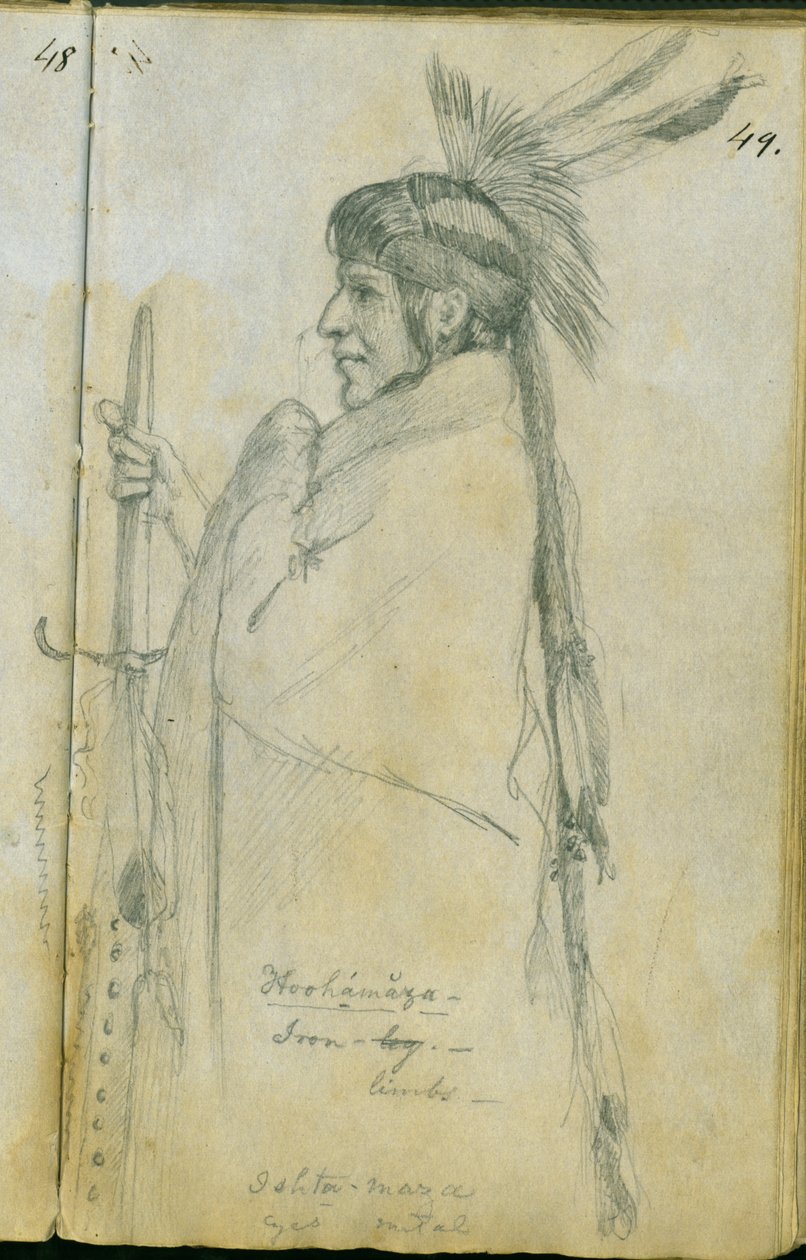हुहमाज़ा, या आयरन लेग, 1851 द्वारा फ्रैंक ब्लैकवेल मेयर